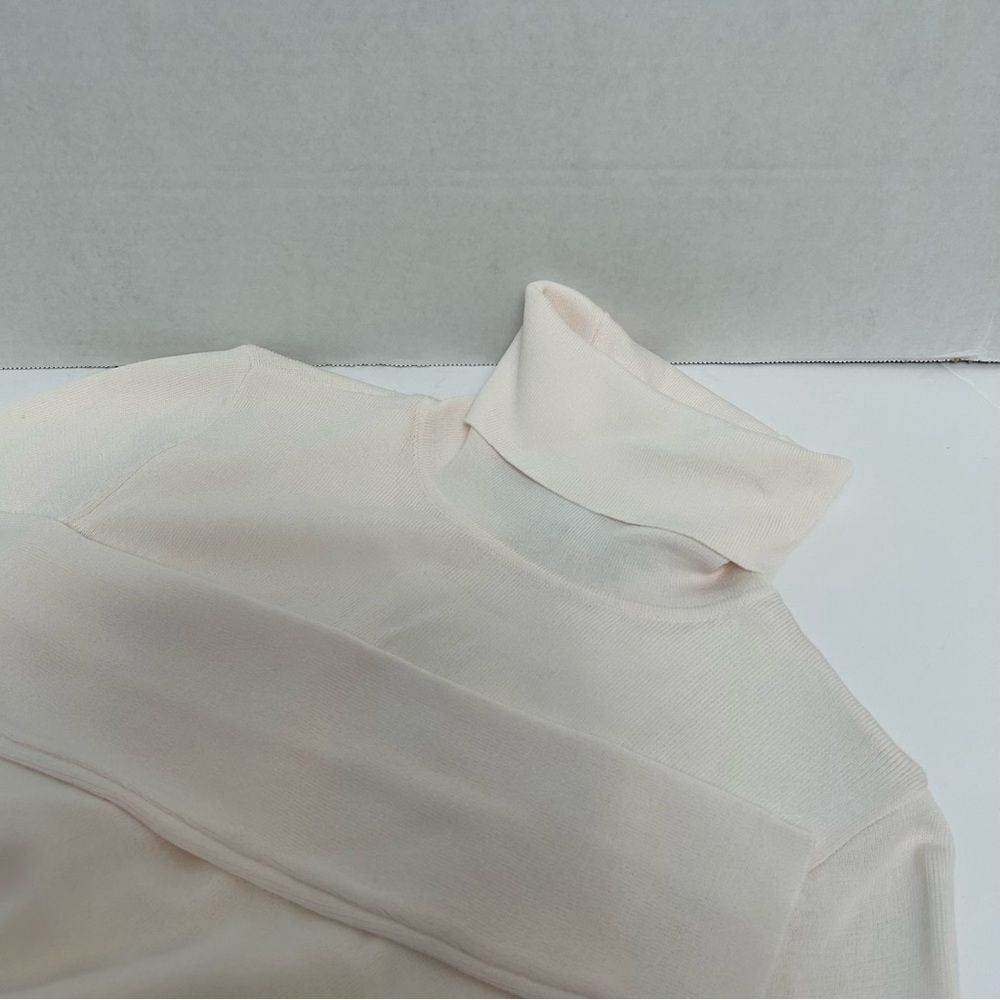 Antonio Melani NWT Amhurst Rib Knit Turtleneck Sweater Dress Ivory size XS